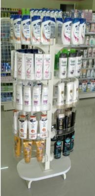 China Custom Design Metal Display Fixtures Retail Store Mall Shampoo Display Rack for sale