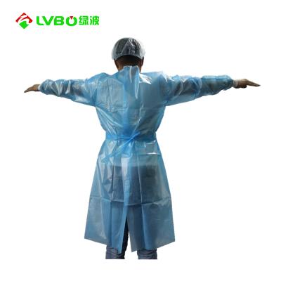 China Sms material eco-friendly hospital 35g disposable gown, conforming to ANSI/aami Pb-2012, level 2 for exporting USA market for sale