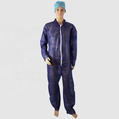 China Eco - Friendly Pe Coated Aasi / aami Non Woven Isolation Gown Level 2 With Elastic Cuff for sale