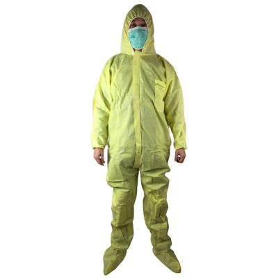 China Yellow Eco-Friendly Safety Clothing Isolation Gown Aami 1-3 for sale