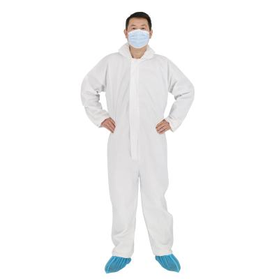 China Hot Sale High Quality Nonwoven Disposable Clothing Hazmat Chemical Protective Suit Coverall Medical Protective for sale