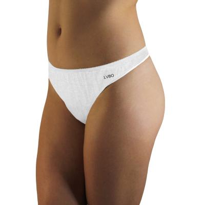 China Breathable Non Woven Brief Panties Women's Spa Travel Disposable Underwear for sale