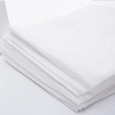 China High quality nonwoven pp SMS/SF bed sheet in blue white disposable bed sheet for spa hotel for sale