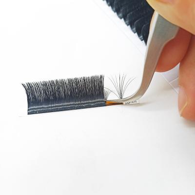 China Easy Fanning Mink Premade Eyelash Extension / Custom Eco Friendly 0.07mm Single Wicks 0.03mm 0.05mm Bundle Mink Silk Eyelash Extension for sale