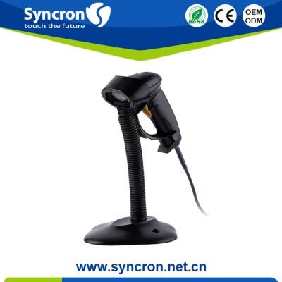 China 2017 Hot Selling Handheld Automatic ABS Handheld Price Checker Laser Barcode Scanner With Stand for sale