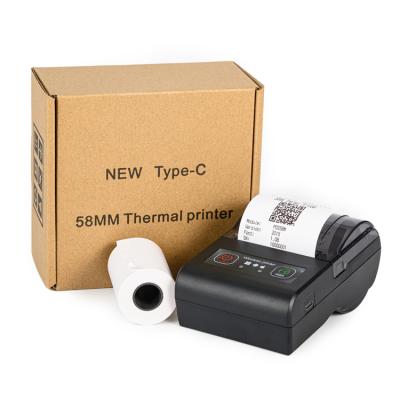 China Black and White Smart 2000mAh 58mm Cheap Price Mobile Portable USB Handheld Thin Blue-tooths Receipt Mini Thermal Printer for sale