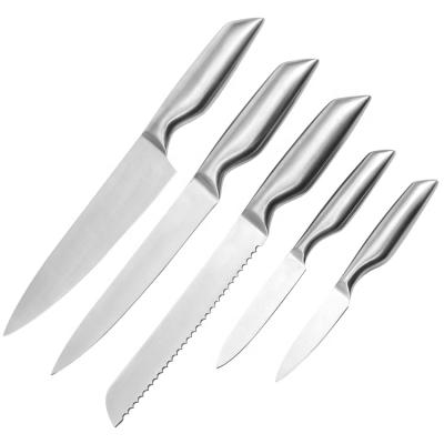 China 2020 Hot Viable Hollow Handle Stainless Steel Knife Set Kitchen Knife Set for sale