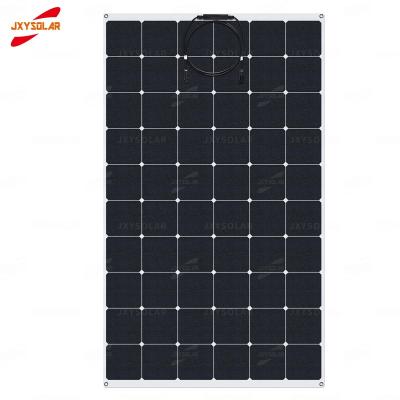 China ETFE 24%High Efficiency Semi Flexible Sunpower Pet Etfe 200w Solar Panel For Yacht RV Boats for sale