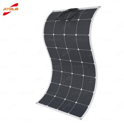 China ETFE 190W 18V ETFE 161.7mm Sunpower Marine Semi Flexible Solar Panel for Campervans Boats Rvs Boats for sale