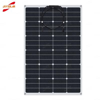 China ETFE 80W 20V ETFE Sunpower Cells Salt Spray Corrosion Resistance Surface Semi Flexible Solar Panel For Energy Storage System Yachts for sale