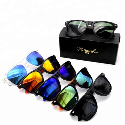 China Fashion Sunglasses Wholesale Custom Made Lenses UV400 Polarized Unisex Recycled Plastic Sunglasses for sale