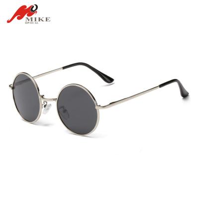 China 2018 unisex sunglasses, promotion fashion sunglasses new arrival factory metal round sunglasses for sale