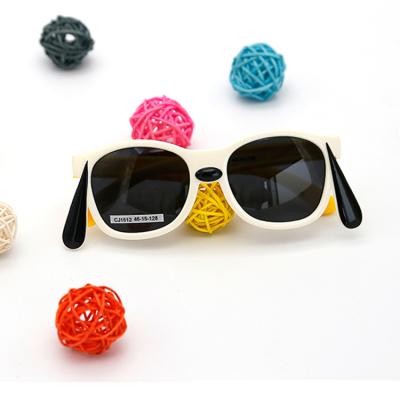 China Wholesale Fashionable Kids Sunglasses Custom Logo Printed Cute Animal Dogs Kids Sunglasses for sale