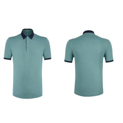 China Business And Golf Custom Polo T-Shirt With Turndown Collar 100% Cotton Knitted for sale