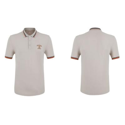 Κίνα Άνδρες Μαύρα Polo T-shirts σε υφασμα Jersey με Custom Logo και Turn-down κολάρο προς πώληση