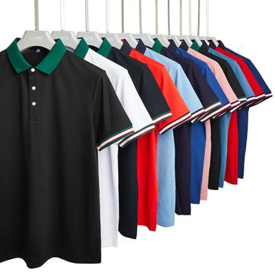 China Camisa de polo de manga corta para hombres con logotipo personalizado Casual bordado Polo de moda en venta