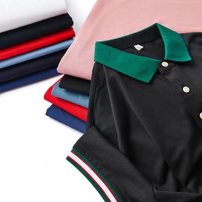 China Herren Polo Shirt Kurzärme Pique Stricked Stock OEM ODM im Frühling Baumwolle Männlich zu verkaufen