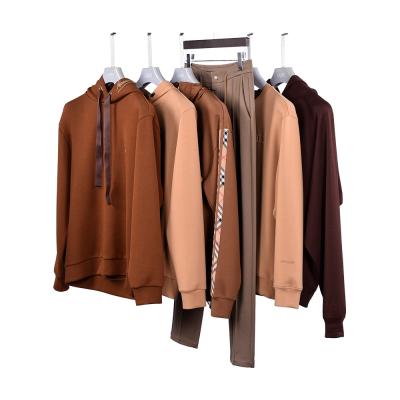 China Brown Cotton Woven Vintage Hoodies Sweatshirts 400Gsm For Casual Daily Life for sale