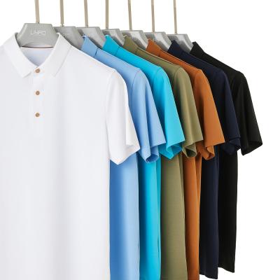 China Verão Outono Camisas customizadas de polo com logotipo Camiseta de manga curta de polo simples masculino à venda