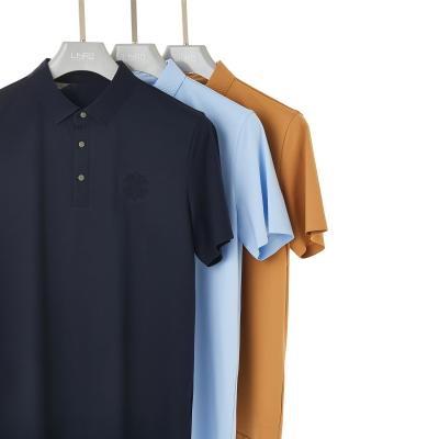 China Logotipo de cor personalizado Polo Spandex Nylon Homem T-Shirt Sem costura para padrões OEM ODM à venda