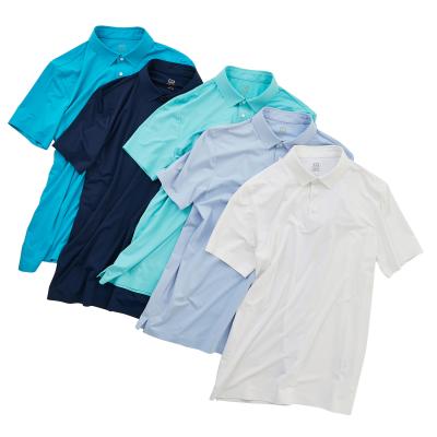 China Camisa de polo para hombres de 170-210 gramos de tela de punto de diseño sin costuras personalizado en venta