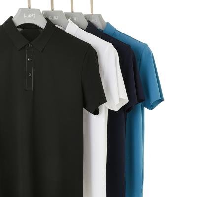 China Men's Plus Size Polo Shirt Anti-Wrinkle Short Sleeve Polo T-Shirt 100% katoen voor sport Te koop