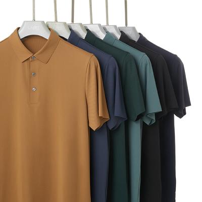 China Impressão de logotipo personalizado 220 Gsm Polo camisetas para homens sem costura camiseta de manga curta Polo à venda