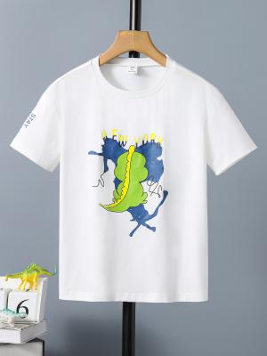 中国 夏 100% 綿 子供 Tシャツ 子供 短袖Tシャツ 180gm 販売のため