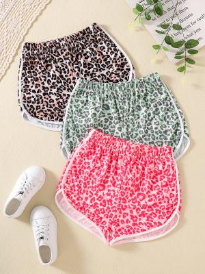 China Cotton Polyester Casual Short Pants met Leopard Pattern Printing Te koop