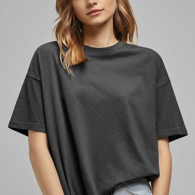 Chine T-shirts sur mesure pour femmes 320 Gsm Tissu tricoté anti-rides à vendre