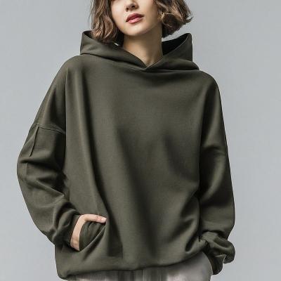 China Cotton Women'S Hoodies Sweatshirts Drop Shoulder Pullover Design ODM/OEM for sale