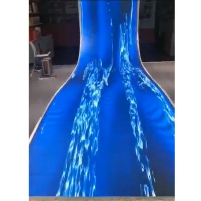 China Indoor Interactive Ribbon LED Tiling P2.97 Screen For Wall And Floor Running Water Effect for sale