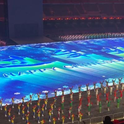 China Large Indoor LED Interactive Ground Screen For Opening And Closing Ceremonies Of Sporting Events And Games for sale