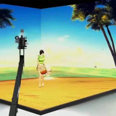 China Indoor Tile Indoor Effect LED Screen Cartoon Seaside Immersive Scene Switching HD LED Display Screen for sale