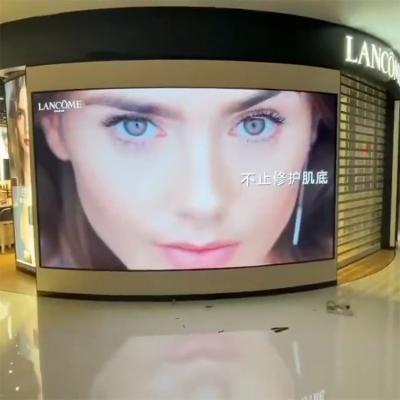 China Indoor LED Indoor Underground Mall Advertising Arc Electronic Display Screen Factory for sale