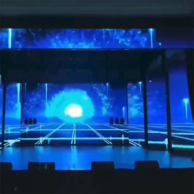 China P6 Indoor Interactive Large LED Holiday Concert Variety Exhibition Floor And Wall Immersive Screen for sale