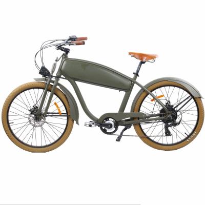 China High Power 48v 250w 500w Vintage Electric Bike Aluminum Alloy Fat Tire Chopper Bike Cafe Racer Electric 26 Inch for sale