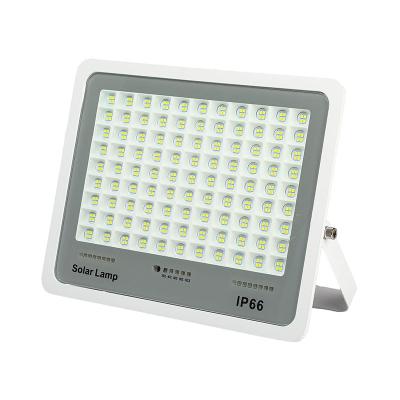 China Warehouse High Performance Aluminum Die Casting Waterproof IP66 100W Solar Powered Flood Lights Outdoor for sale