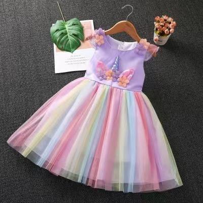 China Summer Washable Kids Clothes OEM/ODM Low MOQ Customized Fashion Girl Tulle Wedding Dress for sale