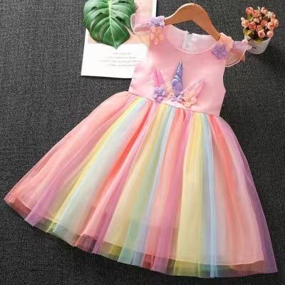 China High-end Washable Top Breathable Wholesale Wedding Dress Girl Purple Pink Fashion Dress For Kids Girls for sale