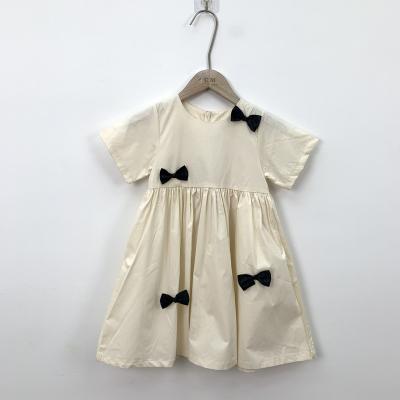 China Standard Summer Washable As Birthday Gift Direct Sales Bow Decoration Black Girls' Dresses for sale