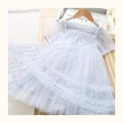 China High Fashion Lace Cotton Washable Top Solid Wonderful Dresses For Girls Summer for sale