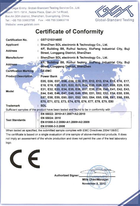 CE - Shenzhen SDL Electronic Technology Co., Ltd