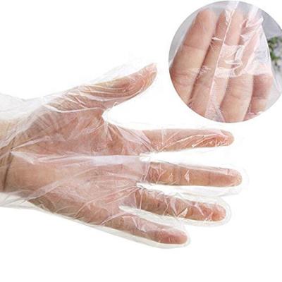 China Household cleaning professional wholesale cheap plastic plastik LDPE HDPE manufacturing disposable cpe gloves for fast food for sale