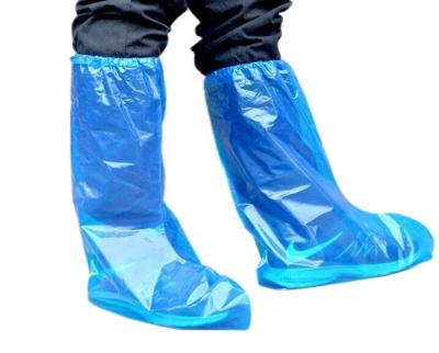 China Water Proof Anti-Slip White Disposable Shoe Covers For Cleanrooms Laboratories PP+CPE Non Woven Boot Cover for sale