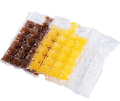 China Food Okuny Bunch Cheap Transparent Plastic Ice Cubes Bags Ice Chunk for sale