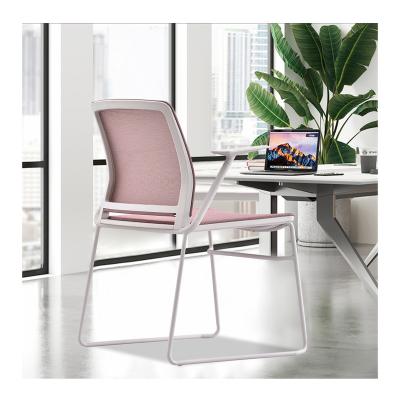 China (Size) New Small Adjustable Modern Minimalist Economical Meeting Chair Swivel Mesh Size With Support Aftermarket Caster Waiting Chairs for sale