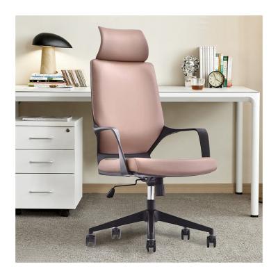 China Living Room Office Furniture (Height) Adjustable Modern Comfortable Leather Upholstered Office Reclining Executive Ergonomic Chair for sale