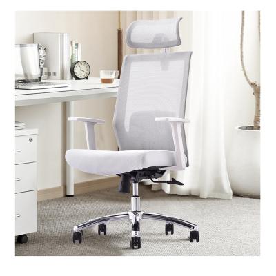 China Best Ergonomic Back Design Mesh Office Chair (Height) 1 Piece Aluminum Modern Seat Height Adjustable High Back Conference Gray for sale