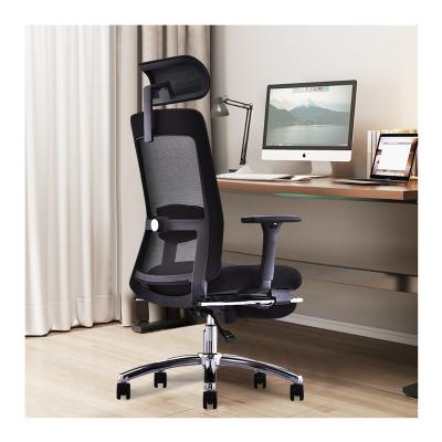 China Adjustable (Height) With Footrest Mesh Back Office Chair Staff Lift Economical Fabric Manufacturer Swivel Ergonomic Office Mesh Executive Chair for sale